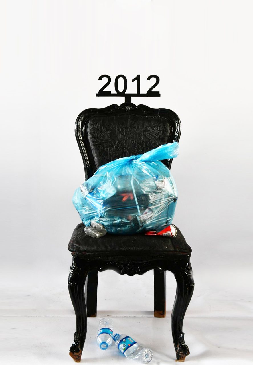 1 of 16, 2012. A city's waste, left uncollected.