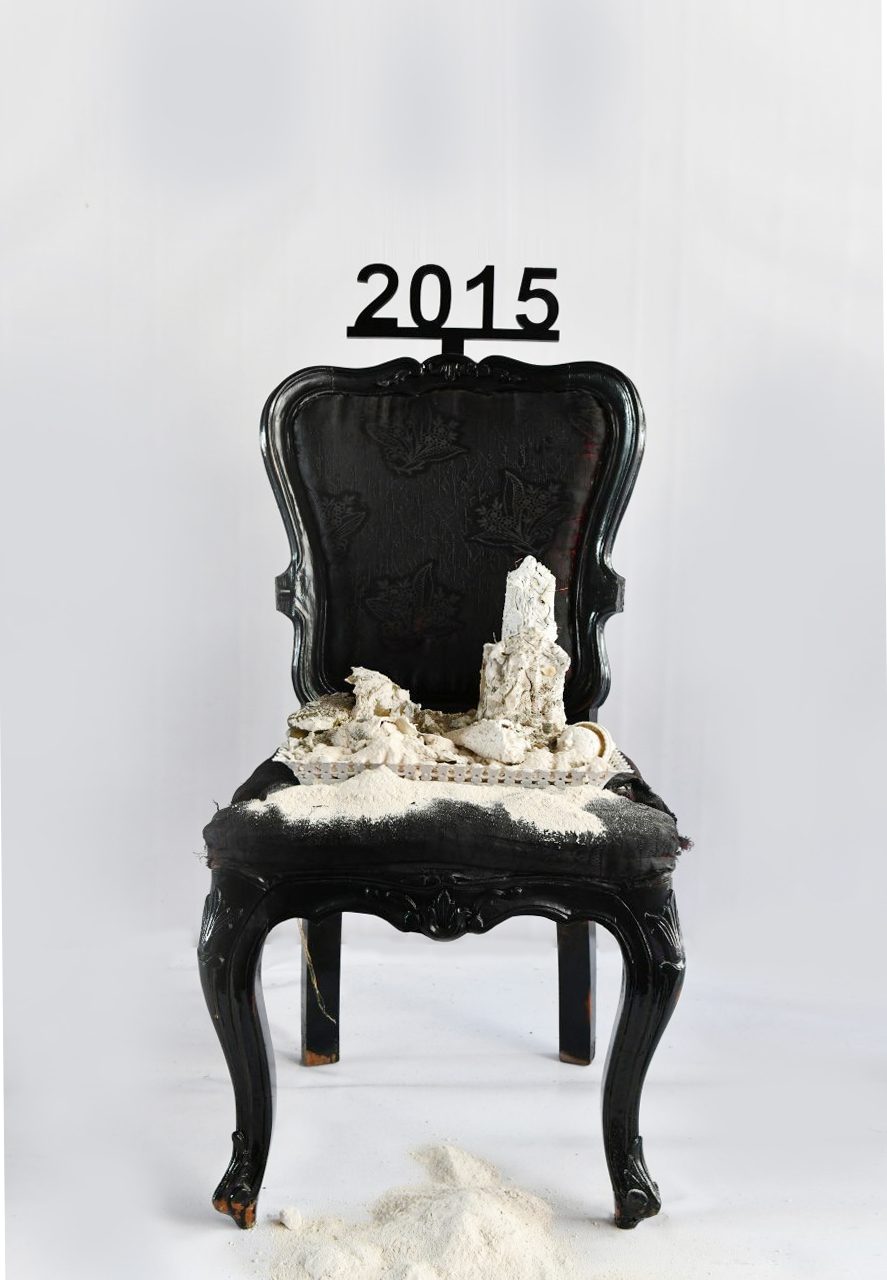1 of 16, 2015. Buried in ash and rubble.