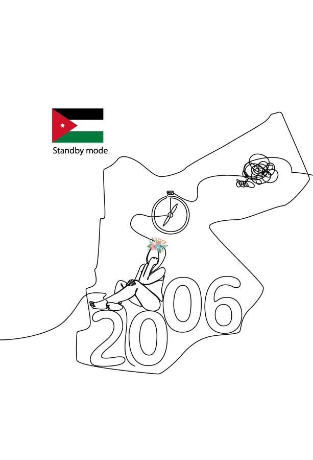 Maryana Story, Jordan 2006. Standby mode.